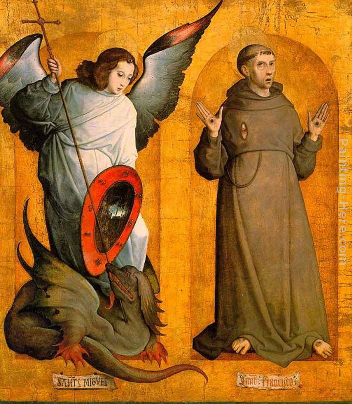 Juan De Flandes Saints Michael and Francis